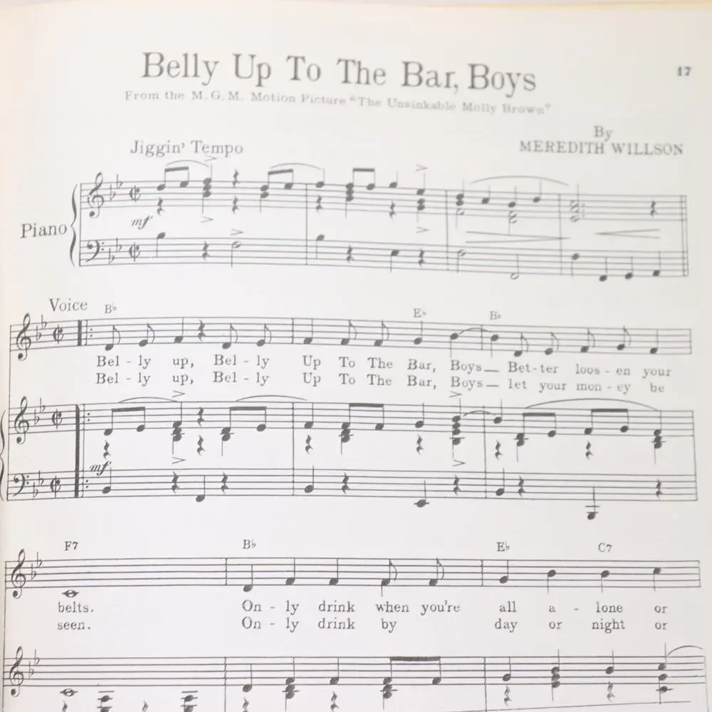 Vocal Selections Unsinkable Molly Brown Songbook Sheet Music Musical Showtunes